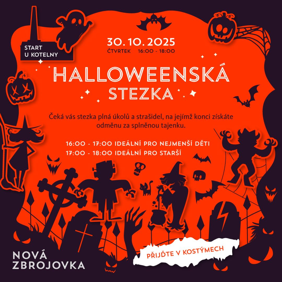 Halloweenská stezka v Nové Zbrojovce