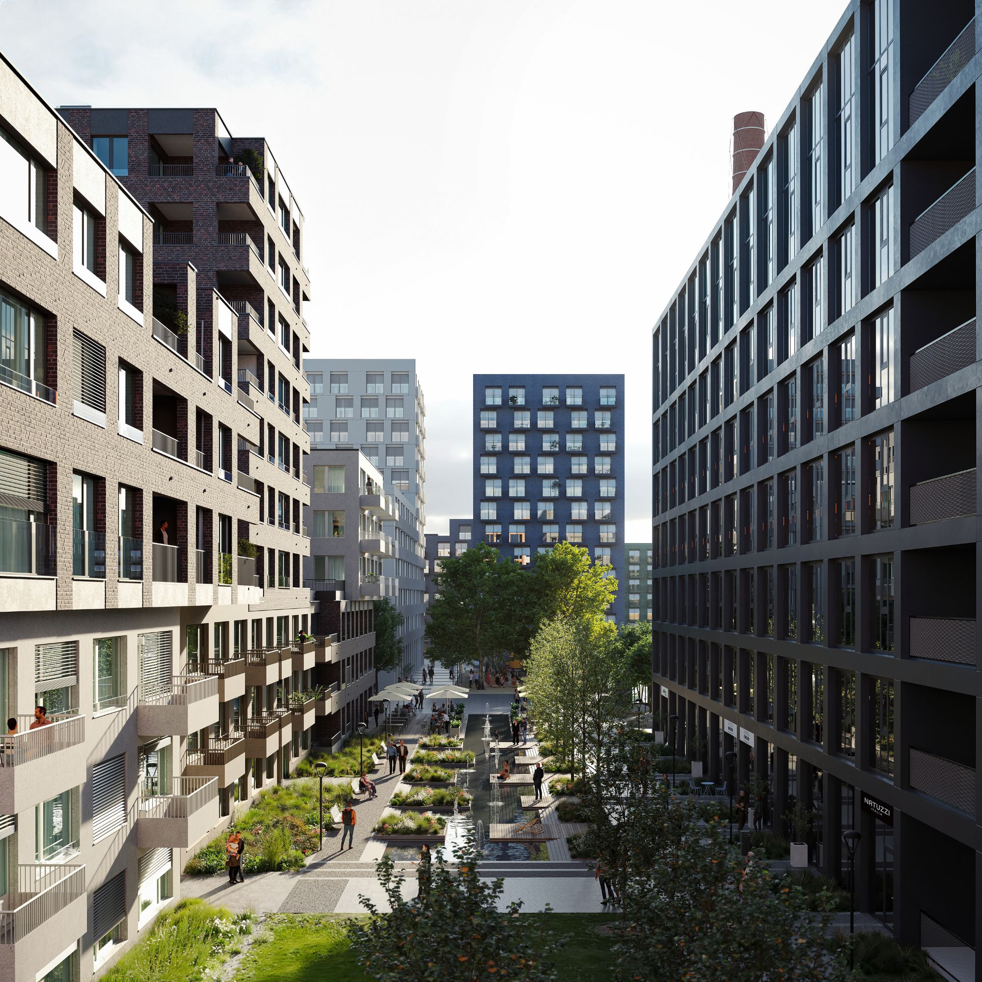 Nová Zbrojovka - veřejné prostranství